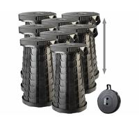 Semptec 8 tabourets de voyage pliables avec sangle