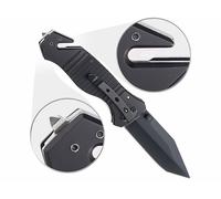 Semptec Couteau de survie pliable à lame 8,5 cm