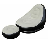 Semptec Fauteuil gonflable avec repose-pied et porte-gobelet