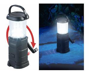 Semptec Lanterne de camping solaire à LED avec dynamo