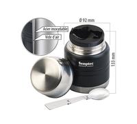 Semptec Récipient isotherme à double paroi 350 ml avec cuillère