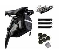 Semptec Sacoche de selle avec outil multifonction pour vélo et kit de réparation pneus