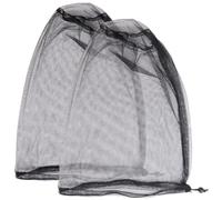Semptec Urban Survival Technology Filet : lot de 2 moustiquaires pour la tête, maille 300, noir (moustiquaire fine, filet de tête moustiquaire, bonnet)