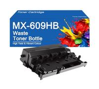 SEMTGJ Bouteille de Toner usagé de Remplacement MX-609HB pour imprimantes Sharp MX-M2630, MX-M2651, MX-M3050 et M3070,MX609HB-1Set