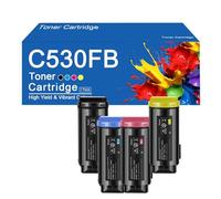 SEMTGJ Cartouche de Toner C530FB Haute capacité de Remplacement pour imprimantes Ricoh IM C530FB, Facile à Installer et à Utiliser.,C530FB -4Color
