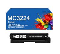 SEMTGJ Cartouche de Toner Compatible MC3224 C3210K0 C3210C0 C3210M0 C3210Y0 pour imprimante Lexmark C3224dw C3326dw C3426dw avec Nouvelle Puce,3224-BK