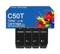 SEMTGJ Cartouche de Toner de Remplacement C50T MX-C50T pour imprimantes Sharp MX-C407F et MX-C507F, Impression Haute définition,C50T-4Color