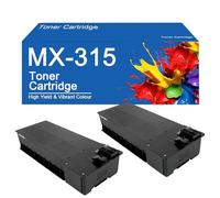 SEMTGJ Cartouche de Toner de Remplacement Haute capacité MX-315 pour imprimantes Sharp MX-M266N, MX-M356N et MX-M316N - Facile à Installer et à Utiliser,MX315 -2Set