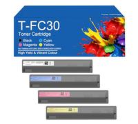 SEMTGJ Cartouche de Toner T-FC30 Compatible pour imprimante Toshiba e-Studio 2050C 2051C 2550C 2551C, Nombre de Pages d'impression élevé 7000 Pages,TFC30-1 Set