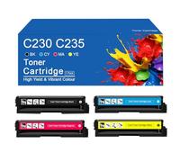 SEMTGJ Cartouches de Toner C230 C235 compatibles pour imprimante XEROX C230/C235 006R04383/84/85/86 006R04387/88/89/90 Remplacement (sans Puce),C230-4Color