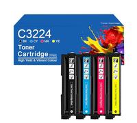 SEMTGJ Cartouches de Toner C3224 C3210K0 C3210C0 C3210M0 C3210Y0 Cartouches de Toner compatibles pour imprimante Lexmark C3224dw C3326dw C3426dw MC3224adwe MC3224dwe MC3224i,C3224-4Color