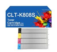 SEMTGJ Cartouches de Toner CLT-K808S compatibles avec Les imprimantes Samsung MultiXpress X4300LX, X4250LX, X4220RX, CLT-K808S, CLT-C808S, CLT-Y808S et CLT-M808S.,K808S-4 Color