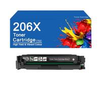 SEMTGJ Cartouches de Toner compatibles 206X avec Puce de Remplacement à Haut rendement 206X pour imprimante HP Color LaserJet Pro M255DW M255NW M282NW,206X-BK