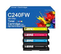 SEMTGJ Cartouches de Toner compatibles C240FW (références 408439, 408440, 408441, 408442) pour imprimantes Ricoh M C240FW et PC200W (sans Puce).,C240FW-4Color