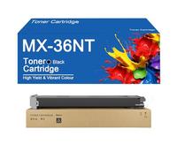 SEMTGJ Cartouches de Toner Haute capacité MX-36NT 4 Couleurs compatibles avec Les imprimantes Sharp MX-2610N, MX-2615N, MX-2640N, MX-3110N et MX-3115N, avec Puce intégrée.,MX36NT-BK
