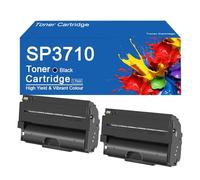 SEMTGJ Cartouches de Toner Haute capacité SP3710 compatibles avec Les imprimantes Ricoh SP 3710SF/SP 3710DN/M 320F/P 311,SP3710-2Set