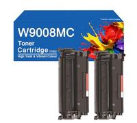 SEMTGJ Cartouches de Toner Noir Haute capacité W9008MC avec Puce Compatible pour HP Laserjet Managed E50145dnMFP E52645DN/C,W9008MC -2 Pack