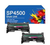 SEMTGJ Unité de Tambour de Remplacement SP4500 pour imprimantes RICOH SP3600DN, SP3600SF, SP3610SF, SP4510dn et SP4510SF, Haute capacité (20 000 Pages).,SP4500-2Pack