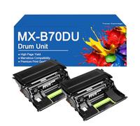 SEMTGJ Unité de Tambour d'imagerie MX-B70DU de Remplacement pour imprimante Sharp MX-B557 MX-B557F MX-B557P MX-B707 MX-B707P, Haut rendement 100 000 Pages,MXB70DU -2SET