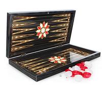 SEMUS Backgammon oriental TAVLA XXL marqueterie 2 joueurs 12 ans et plus