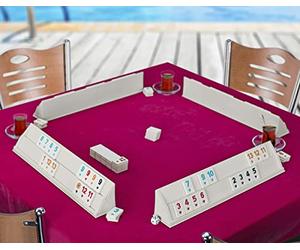SEMUS Rummy/Okey original en plastique avec pions en mélamine Okey Takimi