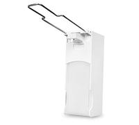 Semy Top Distributeur de Savon à Levier Rechargeable en Plastique Blanc 1000 ML 100 x 280 x 90 mm