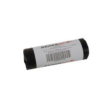 Semy Top Lot de 10 rouleaux de 20 sacs poubelle PEHD avec ruban de fermeture en polypropylène Recto imprimé Noir 360 + 340 x 1100 mm Env. 110 l