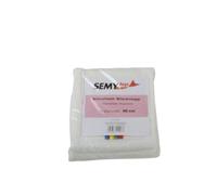 Semy Top Lot de 5 serpillères en microfibre Blanc 40 cm