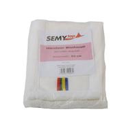 Semy Top Lot de 5 serpillères en microfibre Blanc 50 cm