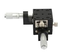 SEMY40-AC Étage Linéaire, Keenso Étapes Linéaires Table Coulissante XY Plateaux de Coupe Manuels de Micromètre 40 x 40 x 40mm à Rouleaux Croisés