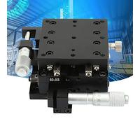 SEMY60-AS Etape Linéaire, Keenso Plate-forme de Déplacement Manuel d'Etage Linéaire Réglable XY Axe de Micromètre 60 x 60 x 40mm Autres couteaux et accessoires