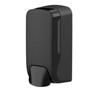 SEMYtop Distributeur de Savon en Plastique Noir Mat, 21,9 x 11 x 8,7 cm, Recharge de 500 ML