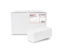 SemyTop Papier Essuie-Mains en ZZ-pliage, 2 couches, très blanc, 24 x 21 cm (3200 pcs)