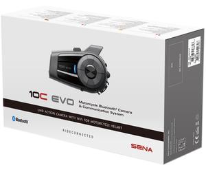 Sena 10C Evo Appareil photo Bluetooth Communication System Single Pack, noir pour homme