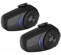 Sena 10S-01D intercom moto 4 canaux/canaux 1600 m Noir