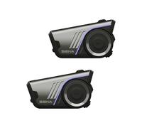 SENA 60S Casque de Communication Moto avec système d'intercom Wave, Mesh et Bluetooth, Sound by Harman Kardon 2e génération, Pack Double