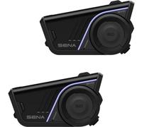 SENA 60S Evo Casque de Communication Bluetooth pour Moto avec Son par Bose, Mesh & Intercom Wave, Étanche IPX7, Kits de Fixation pour Deux Casques, Commande Vocale & Suppression du Bruit, Pack Double
