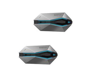 SENA 60X Intercom Casque de Moto Bluetooth avec Son par Bose, Pack Double | Son par Bose, IPX7 Étanche, Bluetooth 5.3, Lumières LED, Joystick, Boutons Programmables, deux Kits Casque, Recharge Sans Fil