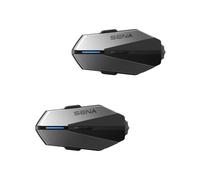 SENA APEX Intercom de Communication Bluetooth pour Moto, Pack Double | Intercom Bluetooth 2 voies, Haut-parleurs HD, 2x Batteries, Dock de charge double, Étanche IPX7, Façades personnalisables
