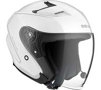 SENA Casque Jet avec Bluetooth Intégré (Blanc, Grand)