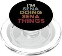 Sena Name Sena Personalized Name First Given PopSockets PopGrip pour MagSafe