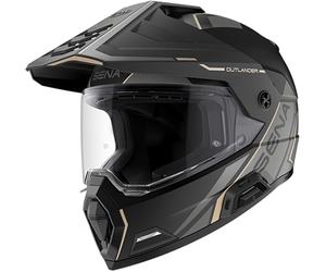 Sena Outlander Bluetooth Casque d’enduro, Noir mat, Taille S (55/56)