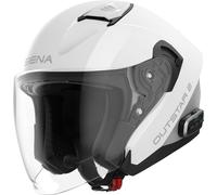 Sena Outstar 2, casque ouvert S Blanc/Argent Blanc/Argent