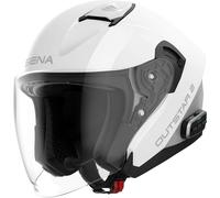 Sena Outstar 2, casque ouvert L Blanc/Argent Blanc/Argent