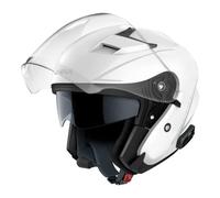 Sena Outstar S Casque à visière avec Bluetooth et intercom intégré & connectivité Smartphone (Blanc, M)