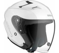 Sena Outstar S Casque à visière avec Bluetooth et intercom intégré & connectivité Smartphone (Blanc, XL)