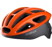 Sena R1 Casque de Vélo Connecté (Electric Tangerine, L)