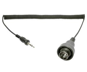 Sena SM10 3.5mm Stereo Jack à 5 broches DIN Cable pour 1980-plus tard Honda Goldwing, noir, Taille unique