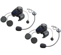 Sena SMH10 Interphone casque Bluetooth avec kit micro universel double pack, noir