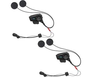 Sena Spider ST1 HD Bluetooth Système de communication Double Pack, noir, Taille unique